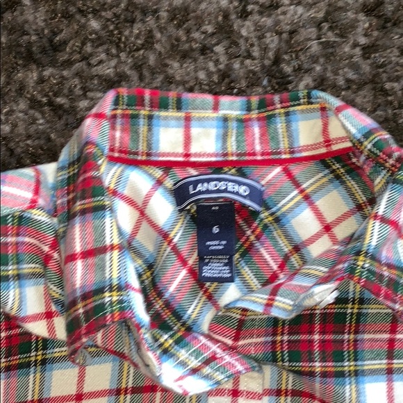 Lands End Flannel - Picture 5 of 6